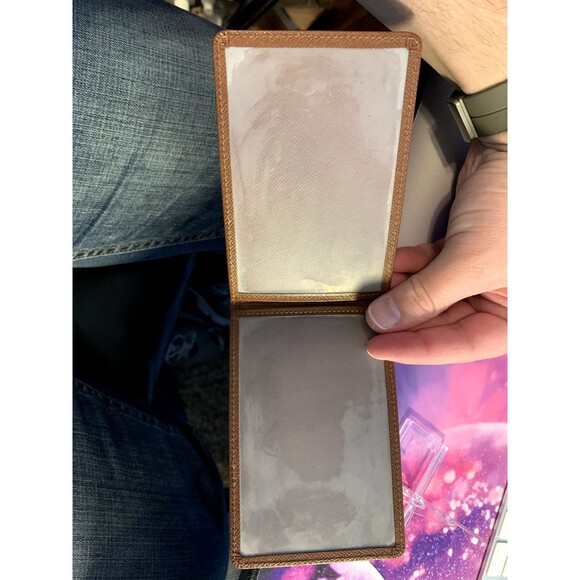 Louis Vuitton TaigaCard Holder Wallet Alezan Leather Tan Cognac Brown - Picture 4 of 7